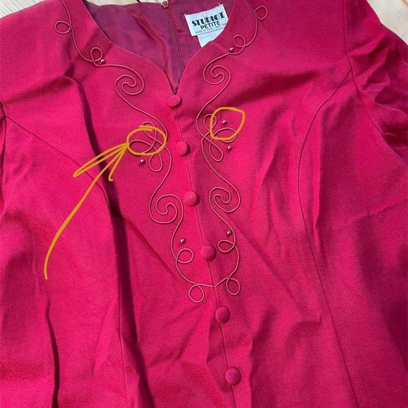 Vintage Studio I Red Dress Skirt Suit - Picture 4 of 4